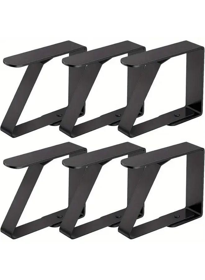 مشابك مفرش من الفولاذ المقاوم للصدأ 6 قطع للنزهات الخارجية والحفلات والأعراس - Image 4