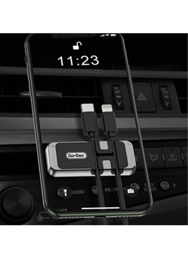 GO-DES - Magnetic Car Phone Holder with Powerful Magnetic Grip – Universal Compatibility for Secure Mounting on All Smartphones - Image 1