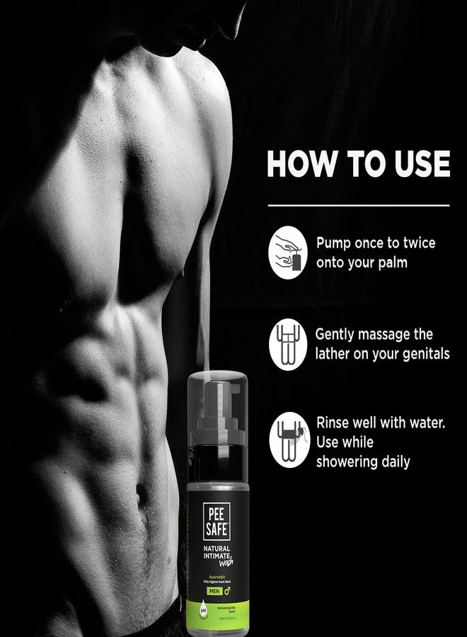 PEE SAFE Mens Intimate Wash by PEESAFE | Natural | Jabon Intimo Hombre | with Tea Tree Essential Oil | Ayurvedic | Shower Gel for Men | pH Balanced Body Wash | Ball Wash for Men - Image 5