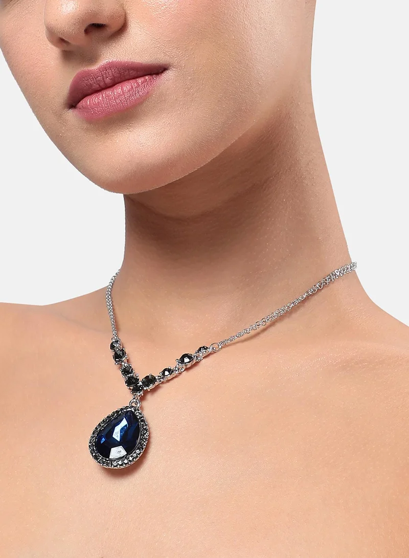 سوهي قلادة طوق جالاكسي مارفل - أزرق ياقوتي