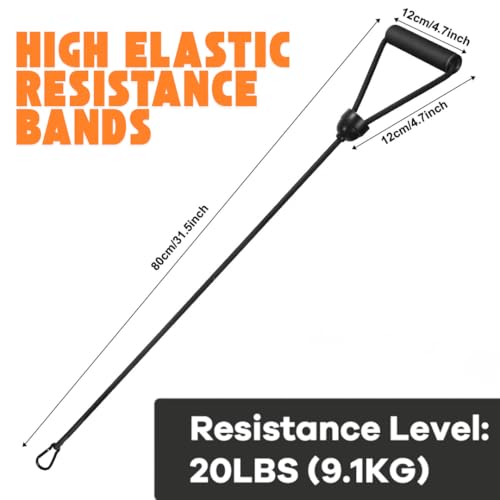 ONIPAX 1 Pair Stepper Resistance Bands with Handles & Connecting Strap – Workout & Exercise Bands for Strength Training, Muscle Toning, Home Gym Fitness Equipment - Image 2