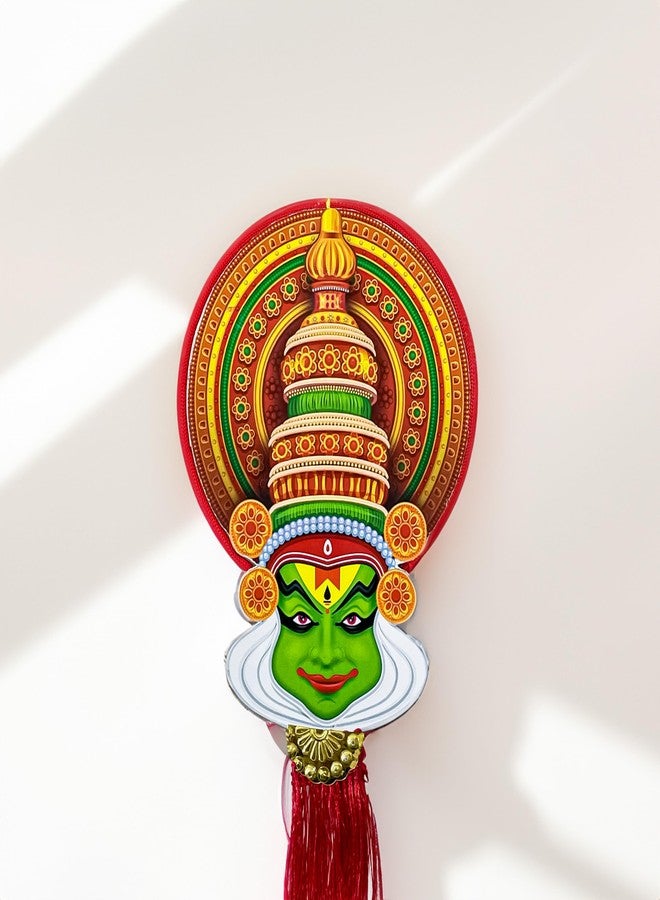 Angroos Kathakali Mask Wall & Car Hanging (H-12 Inch) Made up of Cardboard for Car interiors | Modern Decoration Items | - Image 2