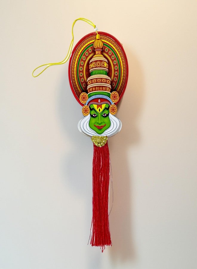 Angroos Kathakali Mask Wall & Car Hanging (H-12 Inch) Made up of Cardboard for Car interiors | Modern Decoration Items | - Image 1