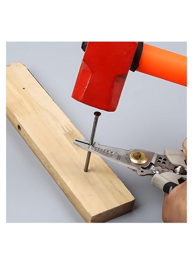 Generic 7-Inch Multipurpose Wire Stripper, 2024 New Professional Wire Stripping Tool for Electricians, Self-Adjusting, Stripping, Cutting and Crimping Capabilities, Ideal for Electrical Cables Stripping  - Image 5