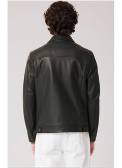 Generic Top leather (C31) Lambskin Leather Jacket Men 
- Premium Leather Café Racer Vintage Look Motorcycle Jacket Men  - Image 4
