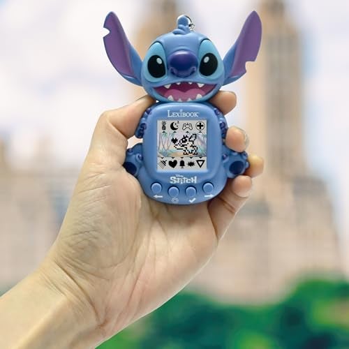 Lexibook, Disney Stitch, My Best-e, Portable Games Console, Interactive and Educational Companion for Children, 8 Game Categories, Coloured Screen, Blue, JLMB10D - Image 5
