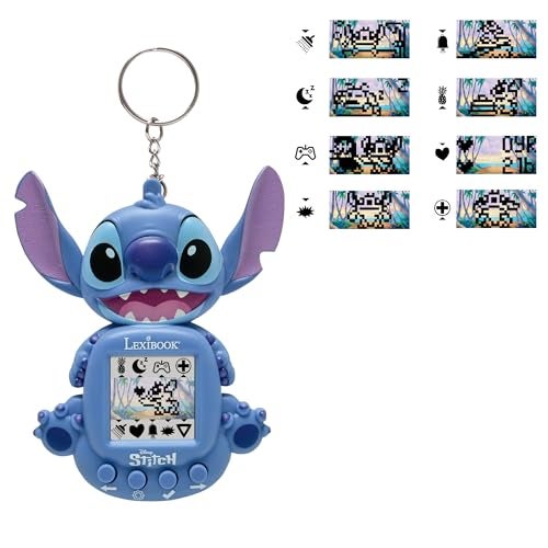 Lexibook, Disney Stitch, My Best-e, Portable Games Console, Interactive and Educational Companion for Children, 8 Game Categories, Coloured Screen, Blue, JLMB10D - Image 3