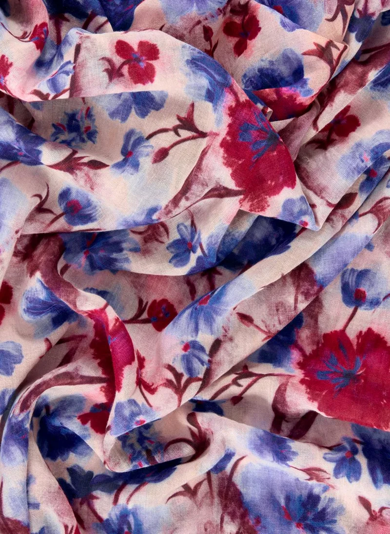 Iyal  All-Over Flowers Scarf for Women | Best Price UAE