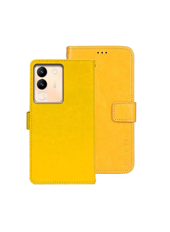 The Bros Case For vivo V29e 5G Taiwan Crazy Horse Texture Leather Phone Case