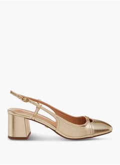 Celeste Women's Solid Square Toe Blocked Heel Sandals with Hook and Eye Closure  - Image 3