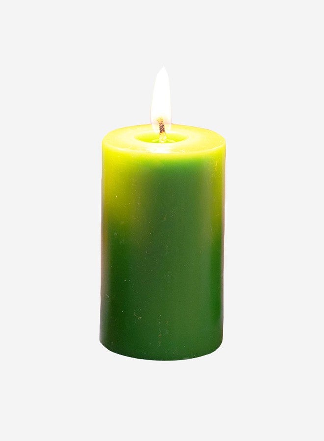 Stone & Feather� (SnF) Size 2.5x3 inches, Mogra Aromatic Pillar Candle (Paraffin Wax), Burning Time 40-45 Hours, for Meditation, Home Decoration, Diwali - Image 1