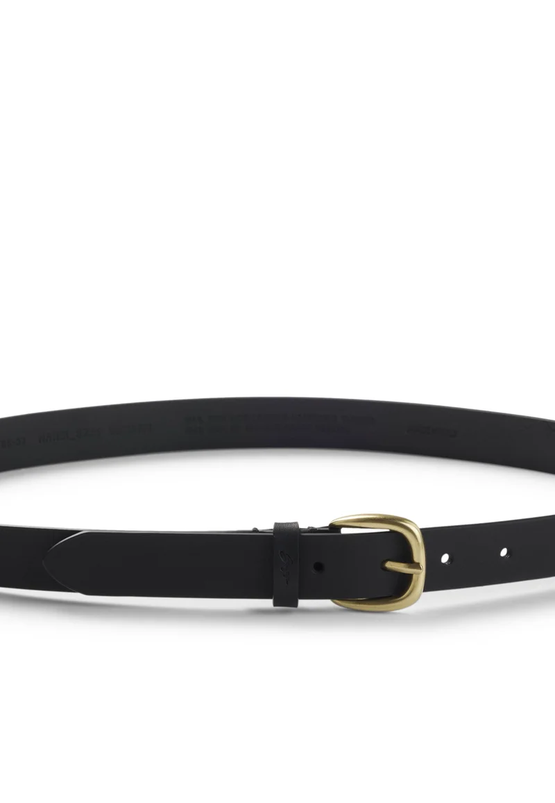 BOSS Black Italian-leather belt with gold-tone buckle for Women | Best Price UAE