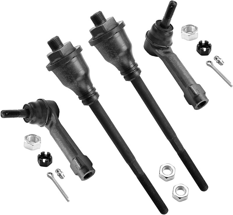 ASTARPRO 4pcs Front Suspension Kit Inner And Outer Tie Rod Ends for Chevy Silverado 1500 1999-2006 - Image 1