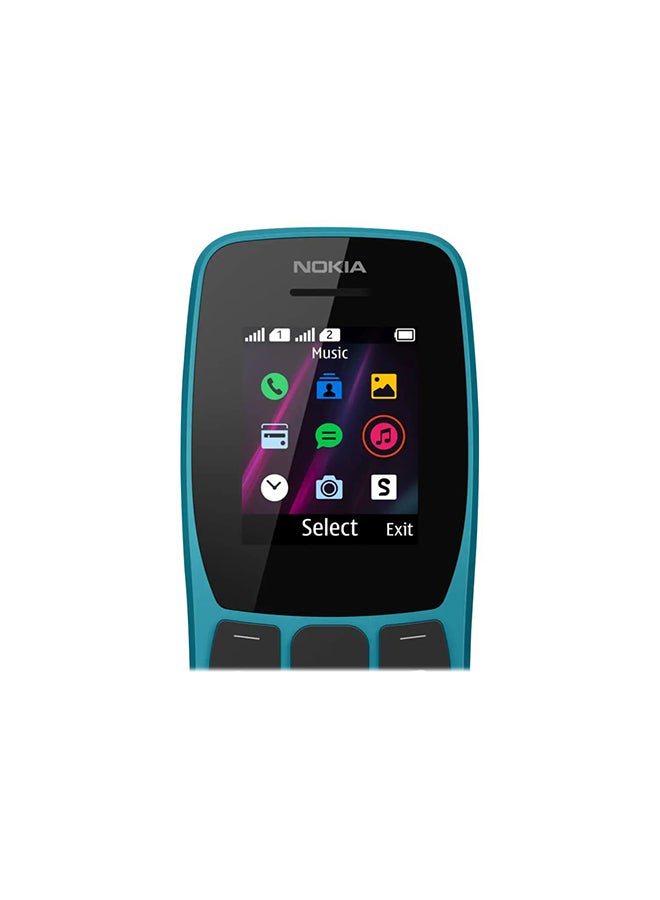 نوكيا موبايل 110 بشريحتين لون أزرق محيطي بذاكرة داخلية سعة 4 ميجابايت يدعم تقنية 2G - Image 5