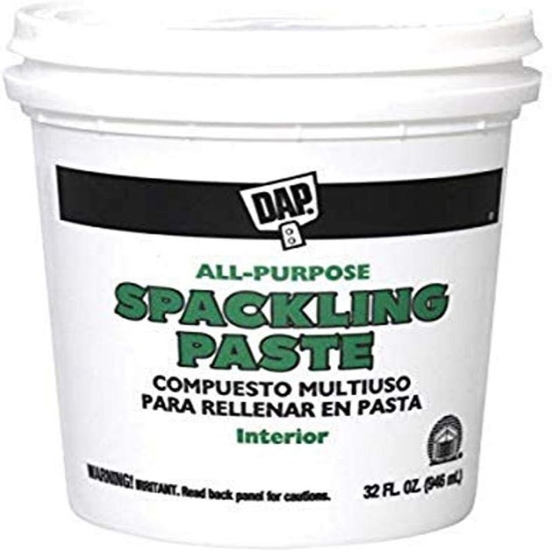 DAP All-Purpose Spackling Paste - 32 Fl Oz (946 ml) for Interior Use