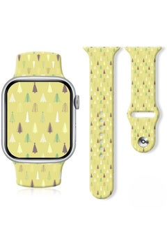 Generic Apple silicone strap printed for Apple Watch Ultra S8 watch strap 49MM 