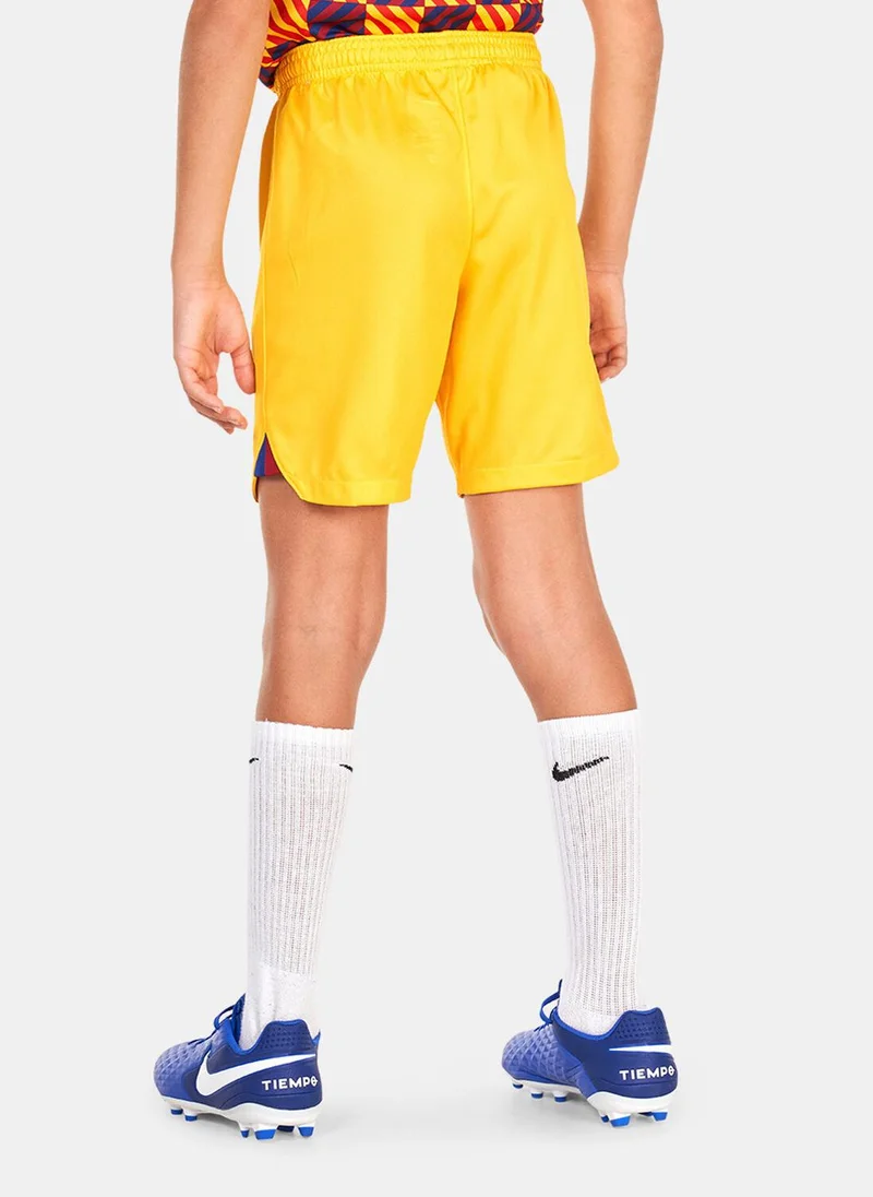 Nike Kids' F.C. Barcelona Dri-FIT Stadium 4th Shorts - 2022/23