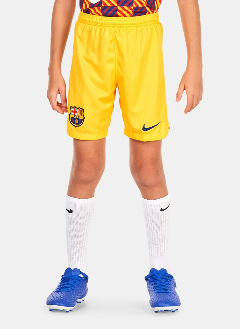 Nike Kids' F.C. Barcelona Dri-FIT Stadium 4th Shorts - 2022/23
