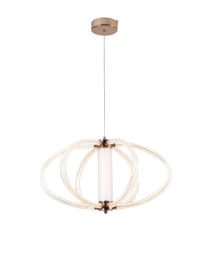 Best Power Modern LED Pendant Light 6196-6 – 3 Color Modes (Warm, Cool, Neutral White), 50W, Adjustable Height 110cm, Acrylic Globe Design for Dining Room, Living Room, Bedroom  - Image 4