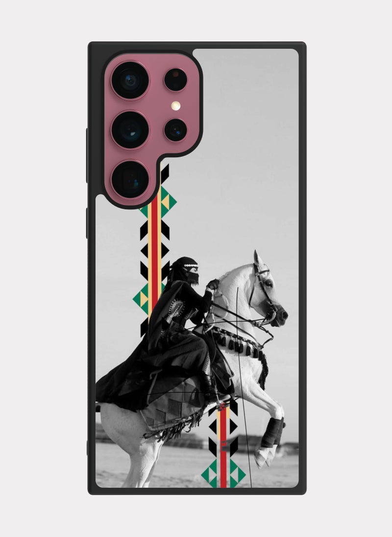 PXLAAT Samsung Galaxy S22 Ultra case cover Horsewoman - Image 1