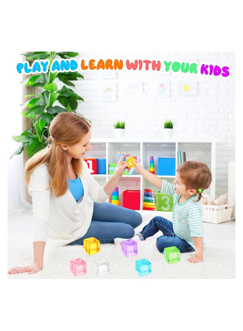 KASTWAVE Ice Cube Stress Ball, Simulated Summer Ice Block Stress Relief Balls, Squeezy Sensory Cubes Toys, Soft Squishy Ball Hand Grip Pressure Ball, 25 Pcs - Image 5