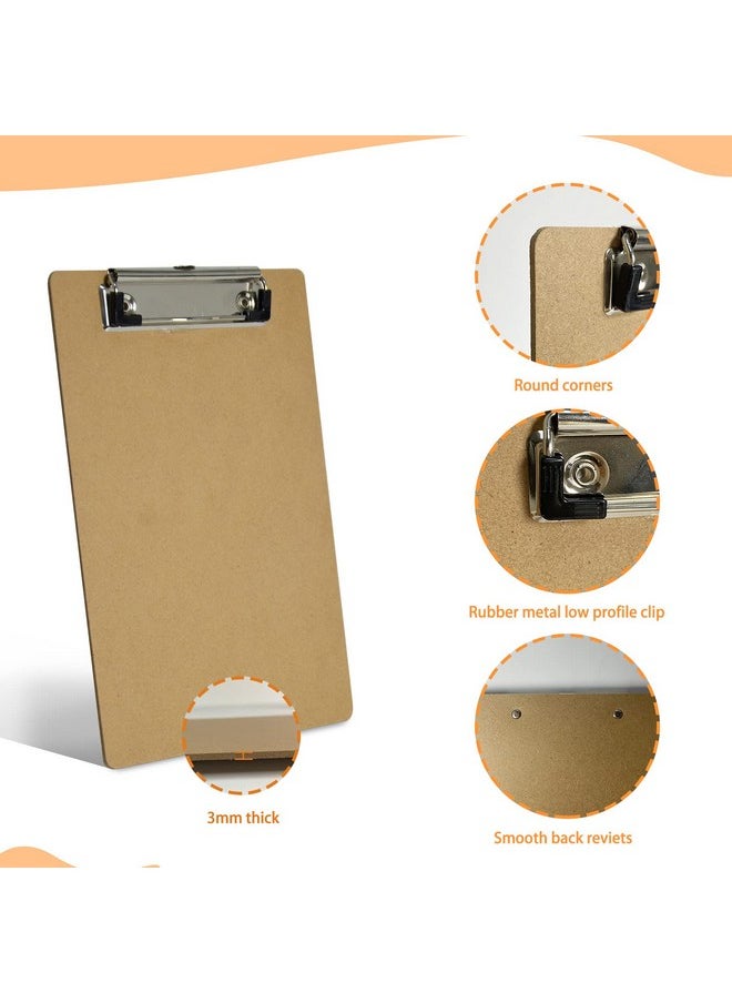 15 Pack Mini Clipboards 6 X 9 Inches Small Ecofriendly Wood Hardboard A5 Memo Size Low Profile Clip With Hang Tab For Home Office School Classroom Supplies Brown - pzsku/ZA0CBB86FA499A6E78247Z/45/_/1721911404/ac3007e9-ed24-400b-959d-29f82e2a5a26