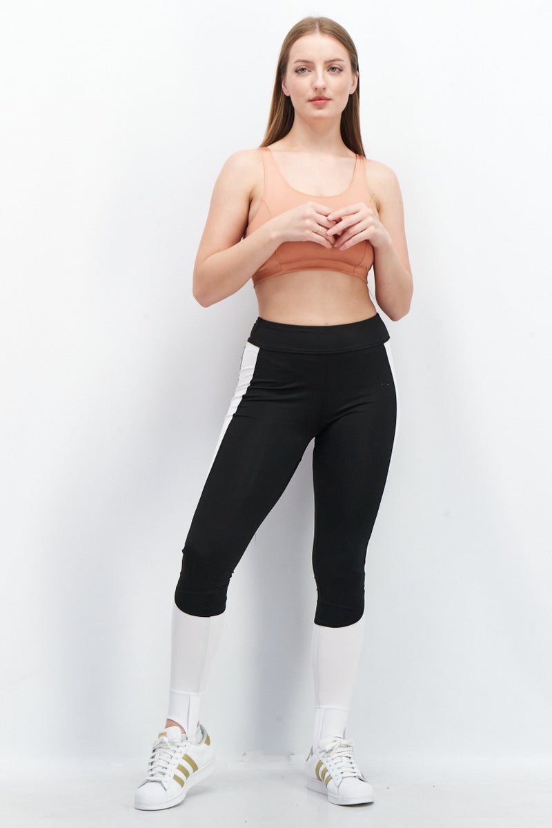 Weekday Women U-Neck Sleeveless Plain Tank Top, Rust - Image 2