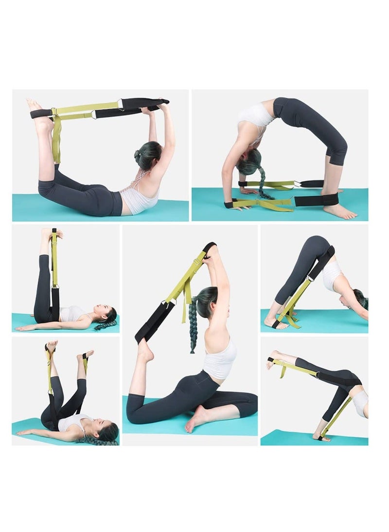 Y&D Yoga Stretching Strap Stretch Assist with 10 Numbered Loops Ankle Ligament Stretcher Belt Fitness Leg for Exercise Trainer Band  - Image 2