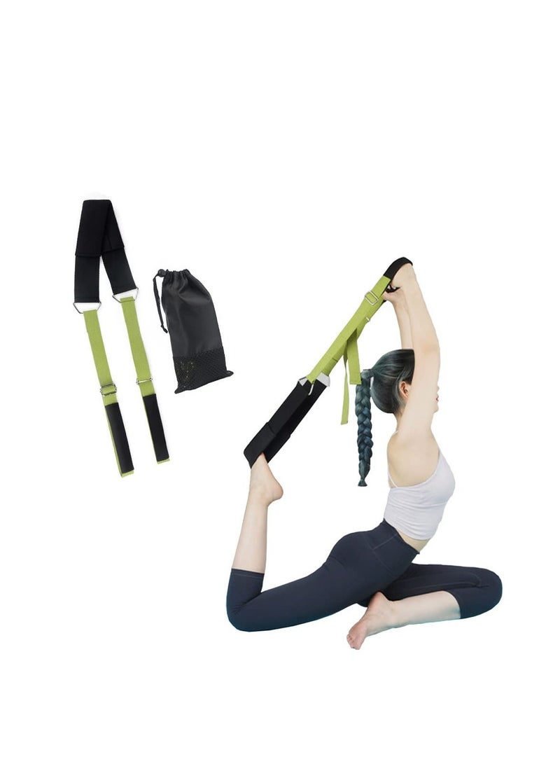 Y&D Yoga Stretching Strap Stretch Assist with 10 Numbered Loops Ankle Ligament Stretcher Belt Fitness Leg for Exercise Trainer Band  - Image 1