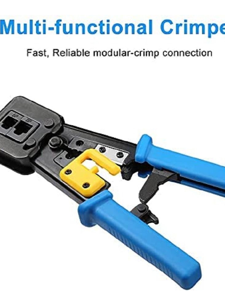 RJ45 Crimp Tool Pass Through Modular CAT6 Cat5e Cat5 - Image 2