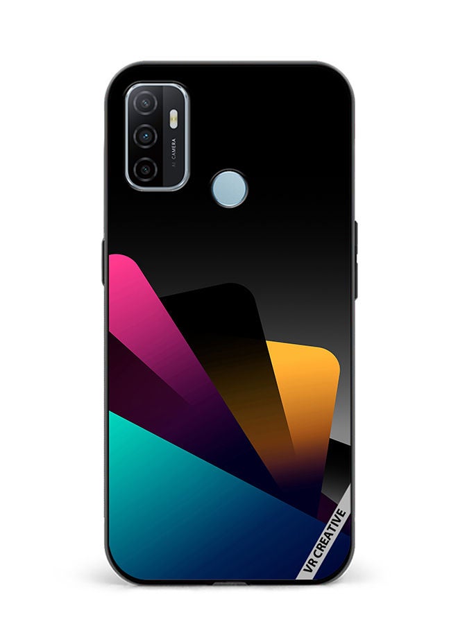 VR CREATIVE Protective Case Cover For Oppo A53 Colorful Layers Design Multicolour - Image 1