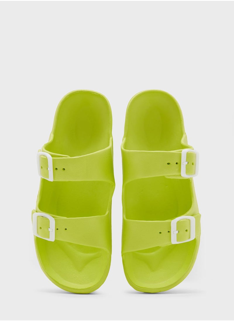 Ginger - Double Strap Slides - Image 1