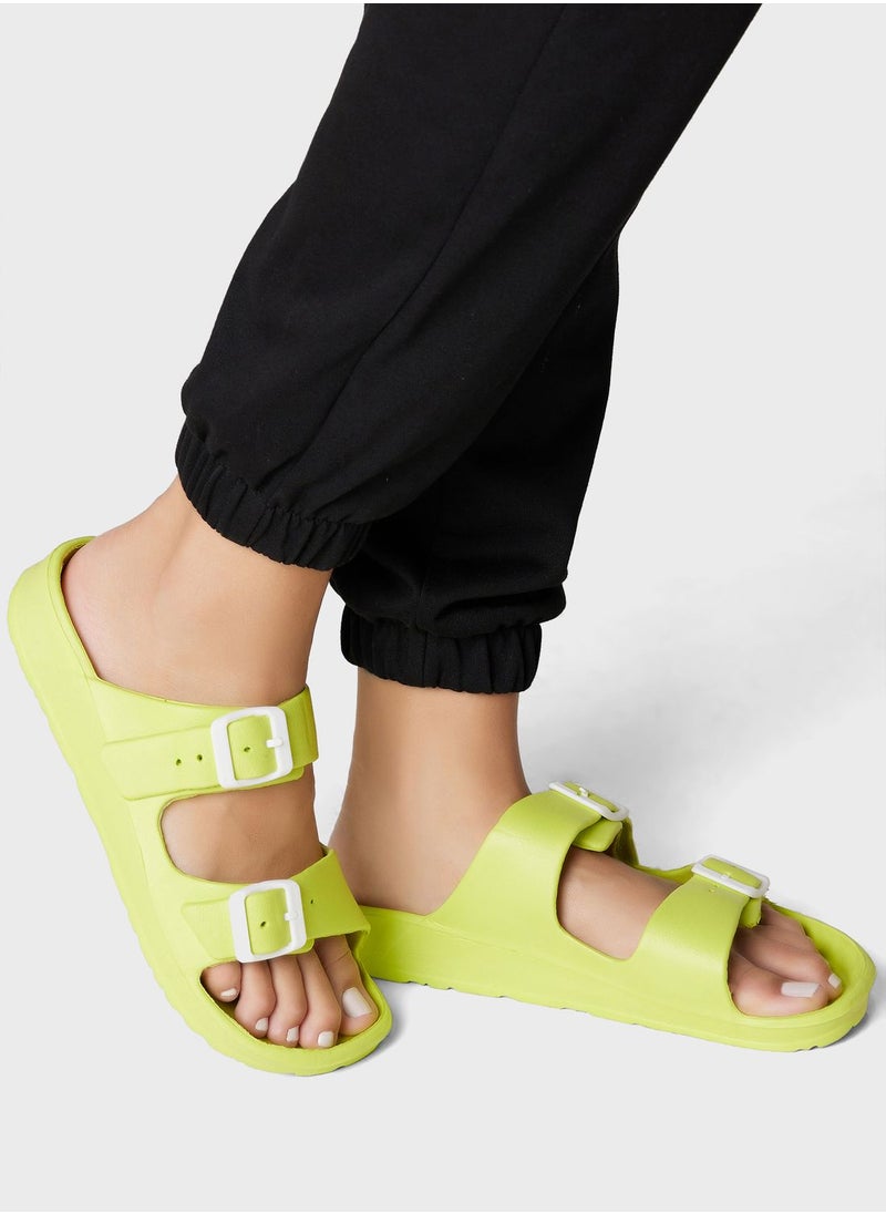 Ginger - Double Strap Slides - Image 1