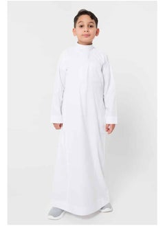 White Boys' Thobe with Zipper