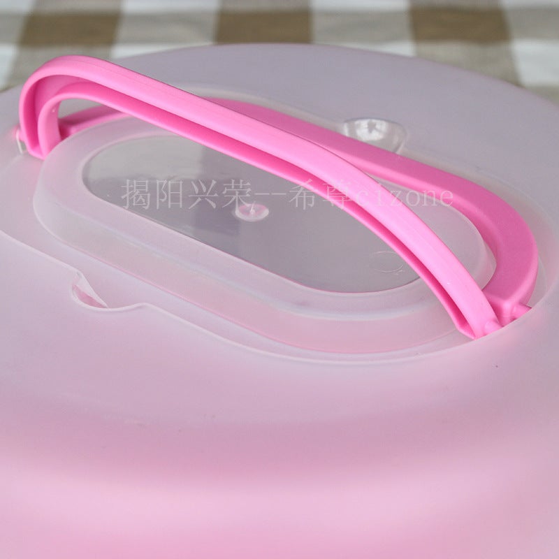 10-Inch Thick Plastic Cake Box Buckle Birthday Cake Box Pp Portable Portable Baking Box - Image 4