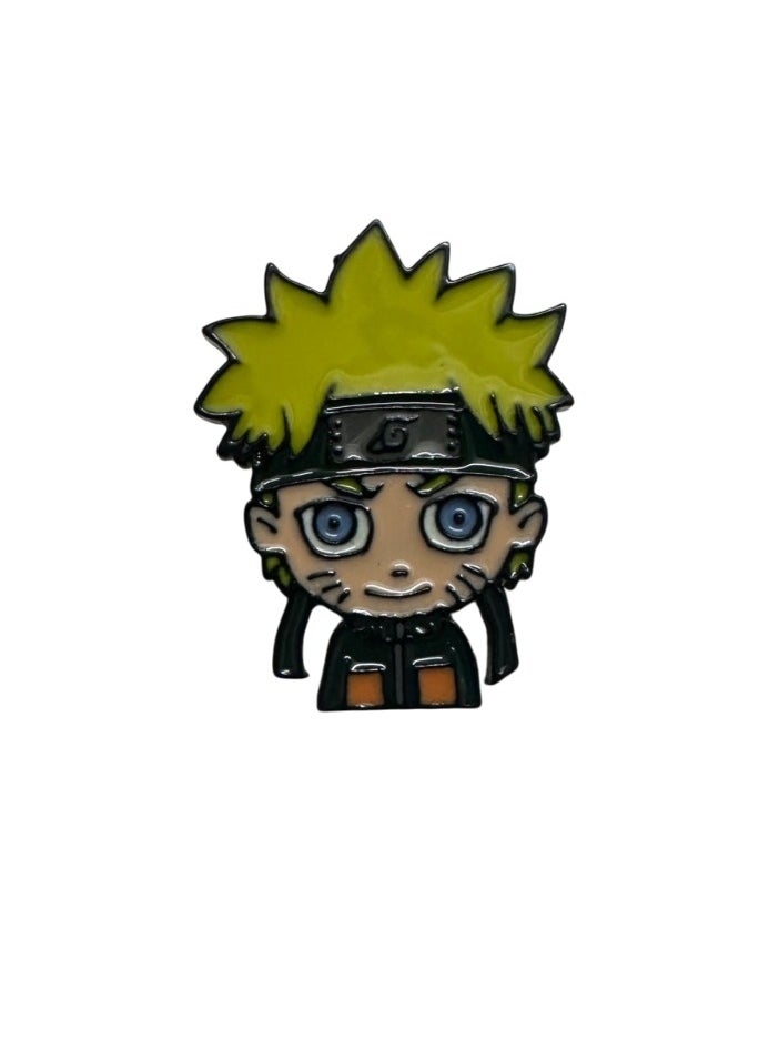 جي بي عبوة مكونة من 3  قطع متعدد الالوان من شارة لعبة وشخصيات انمي ناروتو المعدنية المطلية على شكل دبوس بروش ساسكي  - Image 2
