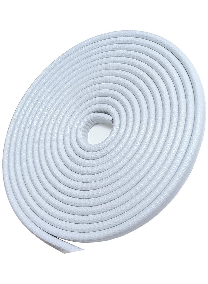 واقيات حافة باب السيارة بطول 5 أمتار، مقاس عالمي من المطاط على شكل حرف U، واقي حافة باب السيارة، واقي دخول باب السيارة باللون الأبيض - Image 1