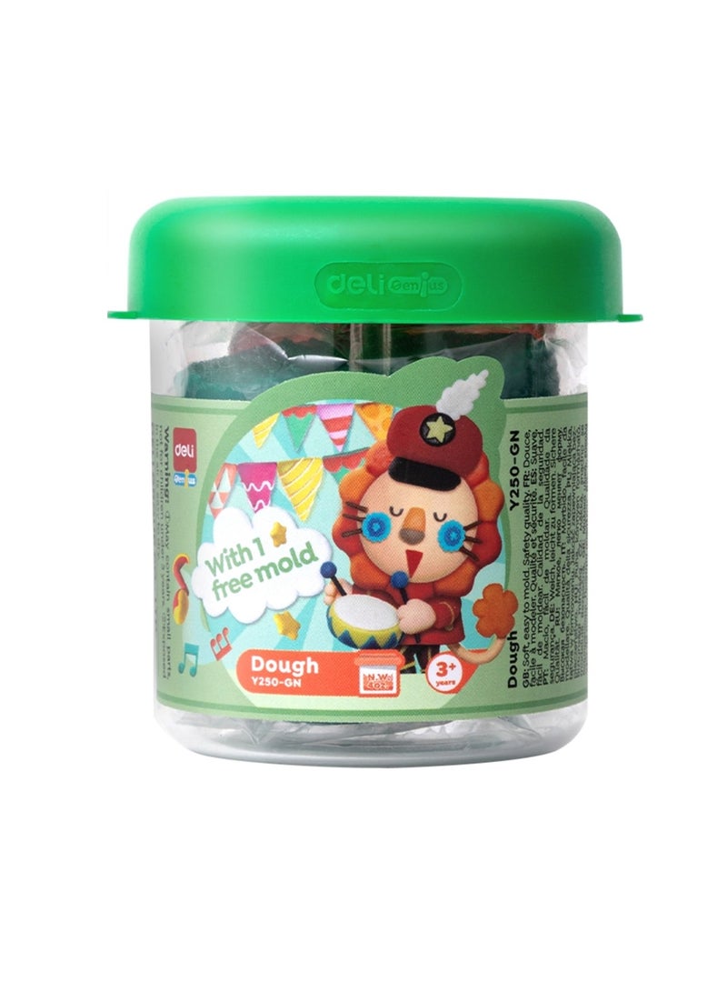 Deli Soft Dough With One Mould Green - Image 1