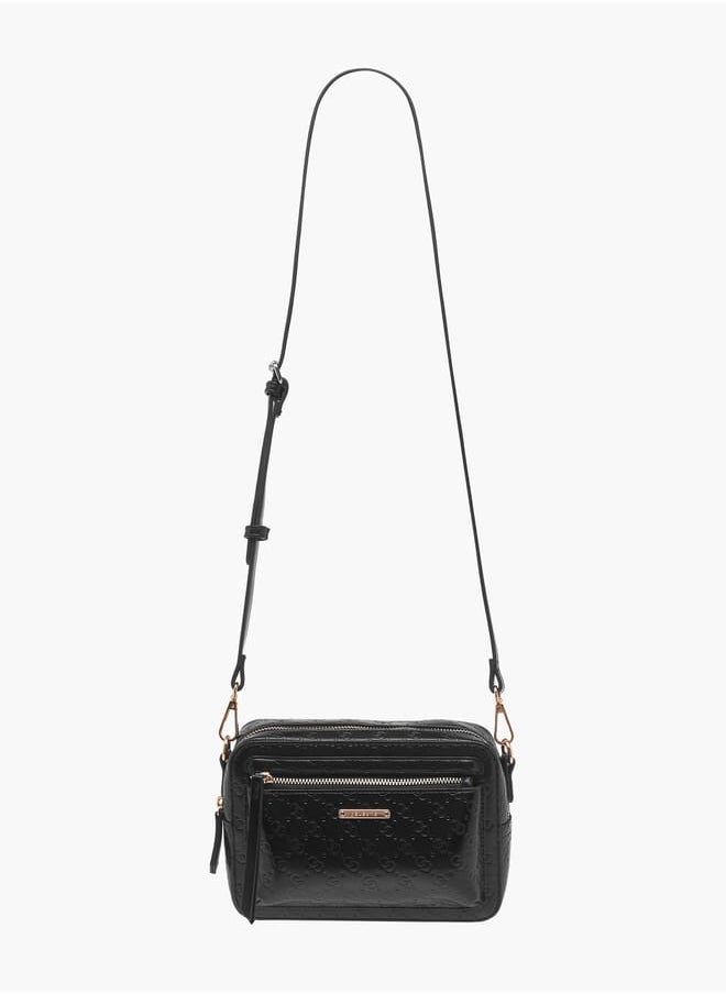 Celeste Women Monogram Embossed Crossbody Bag with Detachable Strap  - Image 2