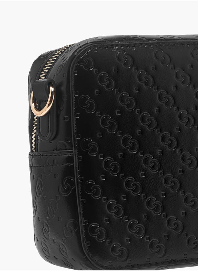 Celeste Women Monogram Embossed Crossbody Bag with Detachable Strap  - Image 5