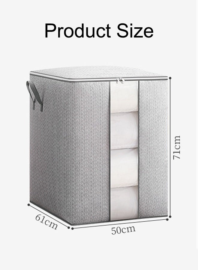 220L Clothes Storage Bags, Collapsible Closet Organizers, Large Storage Bins with Reinforced Handles, Heavy-Duty Storage Totes for Clothes, Comforters, Blankets & Pillows - Image 2