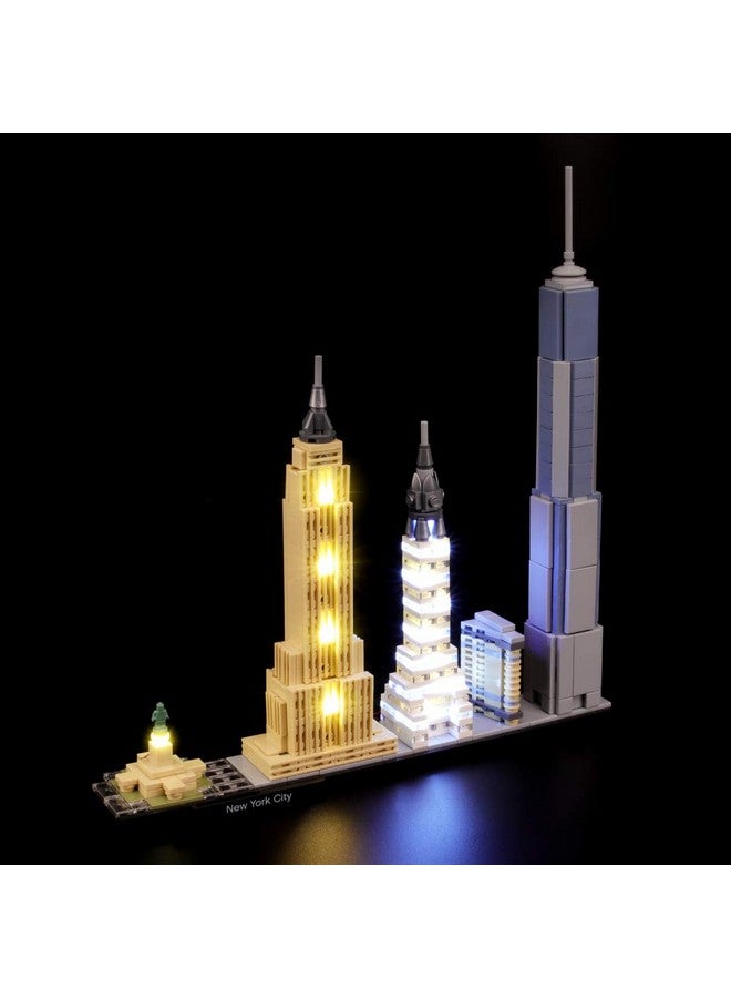 BRIKSMAX مجموعة إضاءة LED من BRIKSMAX للهندسة المعمارية مدينة نيويورك - متوافقة مع نموذج كتل البناء Lego 21028 - لا تشمل مجموعة Lego - Image 2