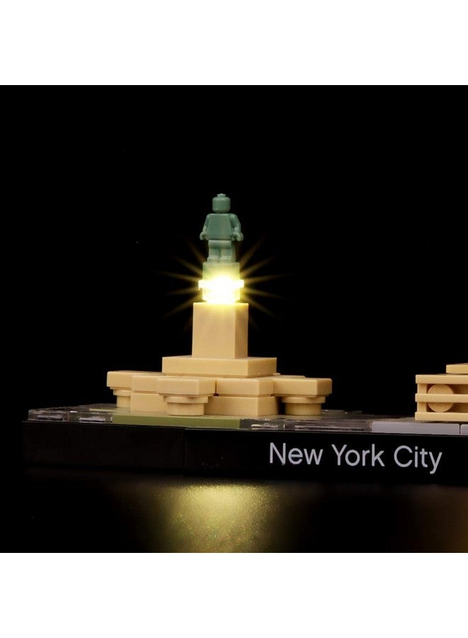 BRIKSMAX مجموعة إضاءة LED من BRIKSMAX للهندسة المعمارية مدينة نيويورك - متوافقة مع نموذج كتل البناء Lego 21028 - لا تشمل مجموعة Lego - Image 4