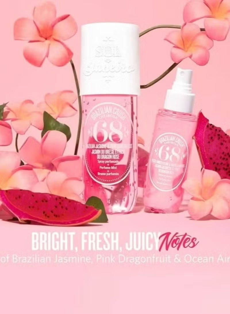 sol de jainero Sol de Janeiro Brazilian Crush Cheirosa 68 Beija Flor Perfume Mist – 90ml | Floral & Fruity Fragrance with Passionfruit, Pink Jasmine & Amber | Lightweight, Uplifting Scent for Women & Men - Image 2