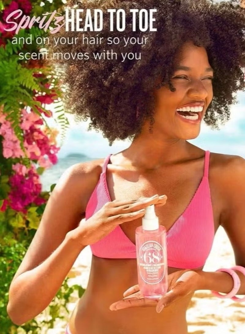 sol de jainero Sol de Janeiro Brazilian Crush Cheirosa 68 Beija Flor Perfume Mist – 90ml | Floral & Fruity Fragrance with Passionfruit, Pink Jasmine & Amber | Lightweight, Uplifting Scent for Women & Men - Image 4