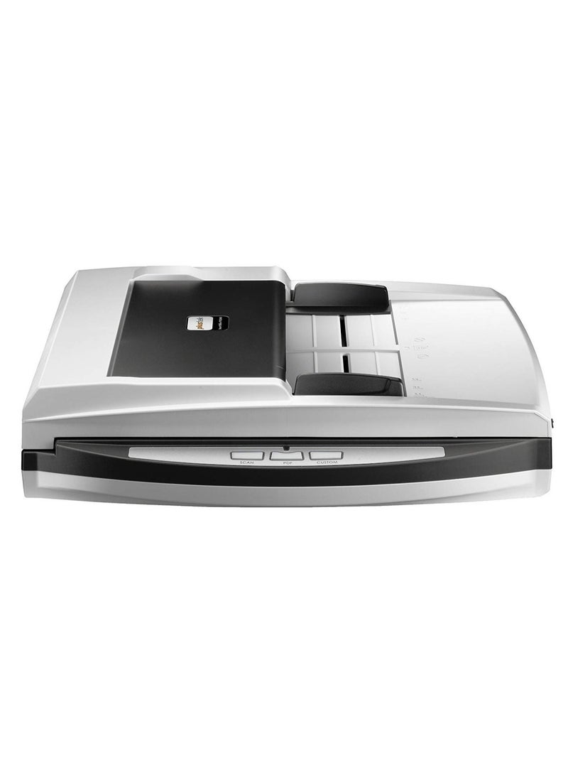Plustek Plustek SmartOffice PL4080 ADF 600 x 600 DPI Flatbed & ADF Scanner, Schwarz, Grau – Scanner - Image 1