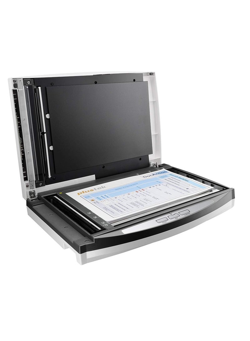Plustek Plustek SmartOffice PL4080 ADF 600 x 600 DPI Flatbed & ADF Scanner, Schwarz, Grau – Scanner - Image 3