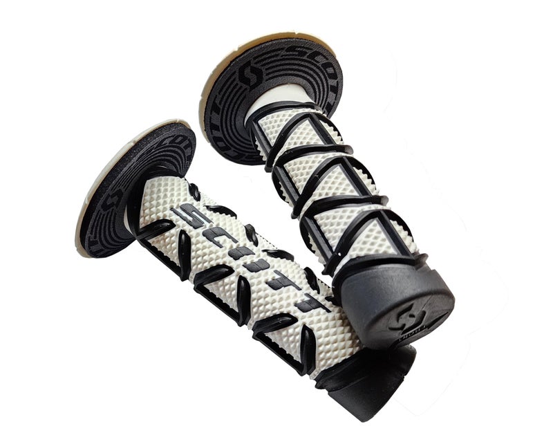 Scott Sports 2196261007 BlackWhite Diamond Motorcycle Grips