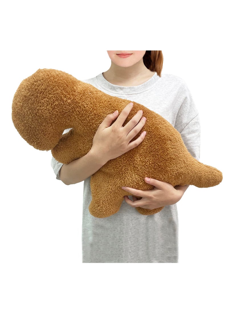 general Dino Nugget Pillow Plush Funny Chicken Nugget Plushie Birthday Gift Dino Decorative Throw Pillow For Kids Room Decor Dinosaur Stuffed Animal Idea Birthday Gift For Teens Kids And Adult - Image 1