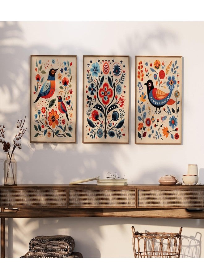 Pennclys Colorful Flower Prints Wall Art 16x24 - Image 4